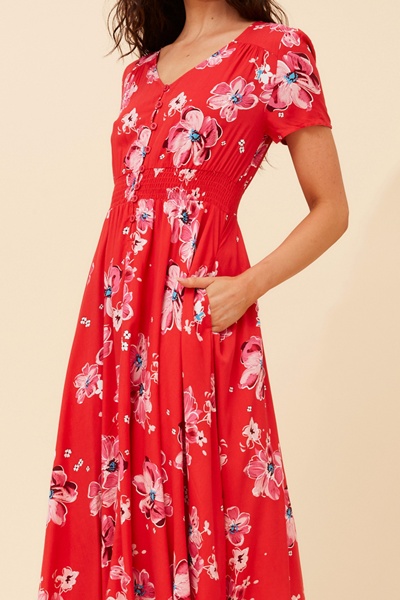 KEGAN FLORAL MIDI DRESS