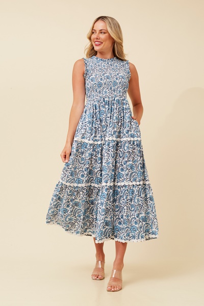 KEIRA TIERED MAXI DRESS