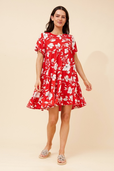 KELLY FLORAL BABY DOLL DRESS