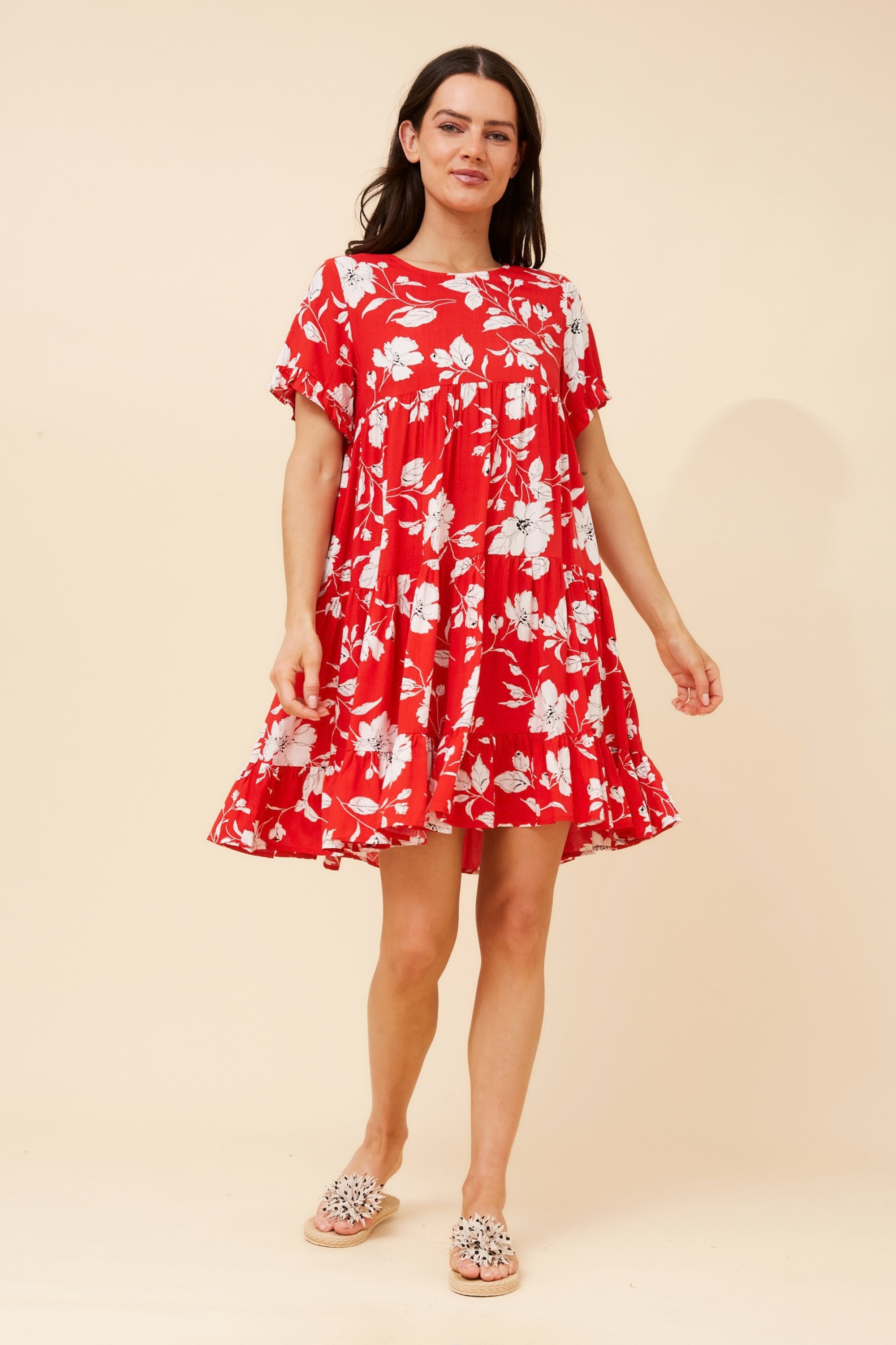 KELLY FLORAL BABY DOLL DRESS