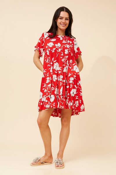 KELLY FLORAL BABY DOLL DRESS