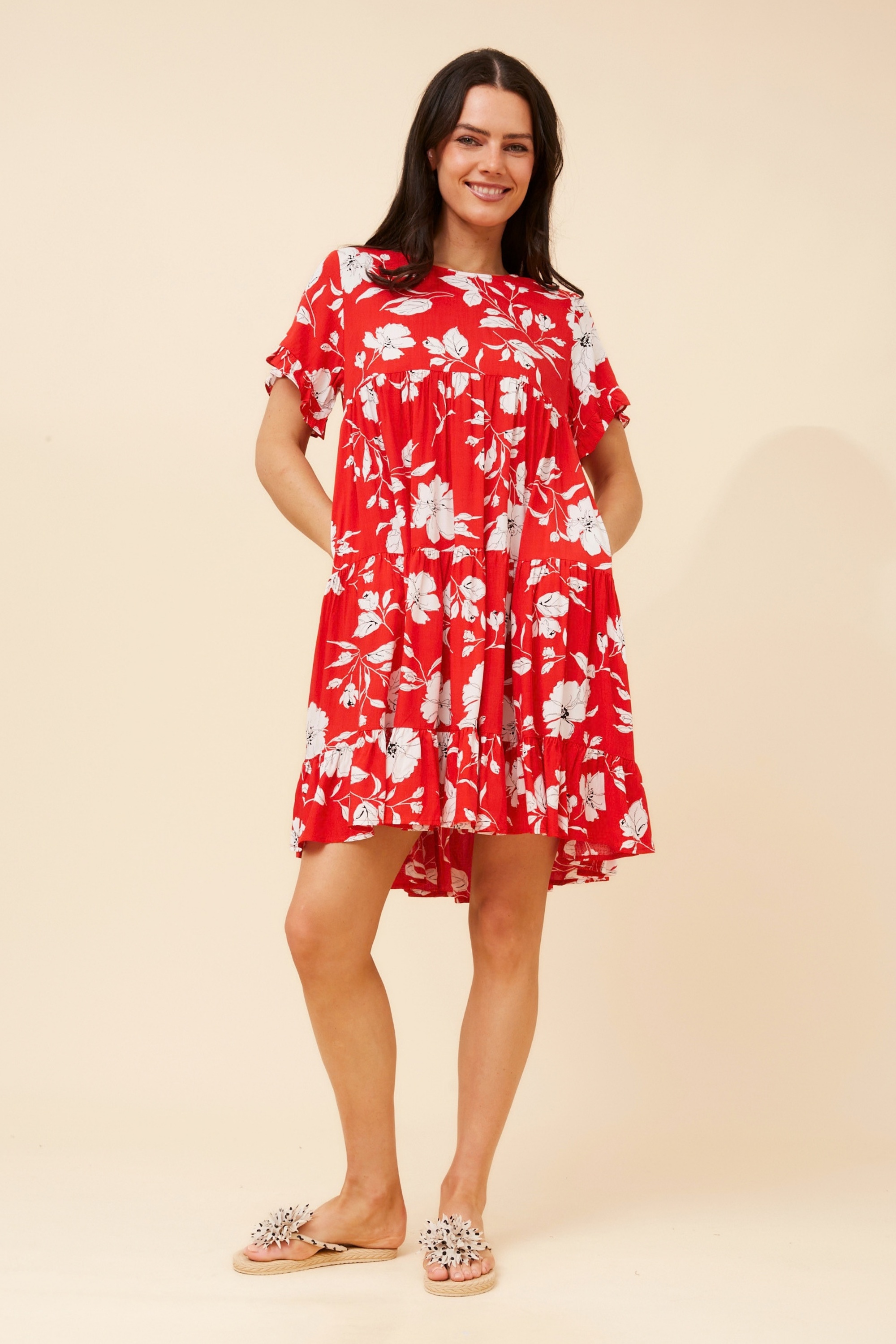 KELLY FLORAL BABY DOLL DRESS