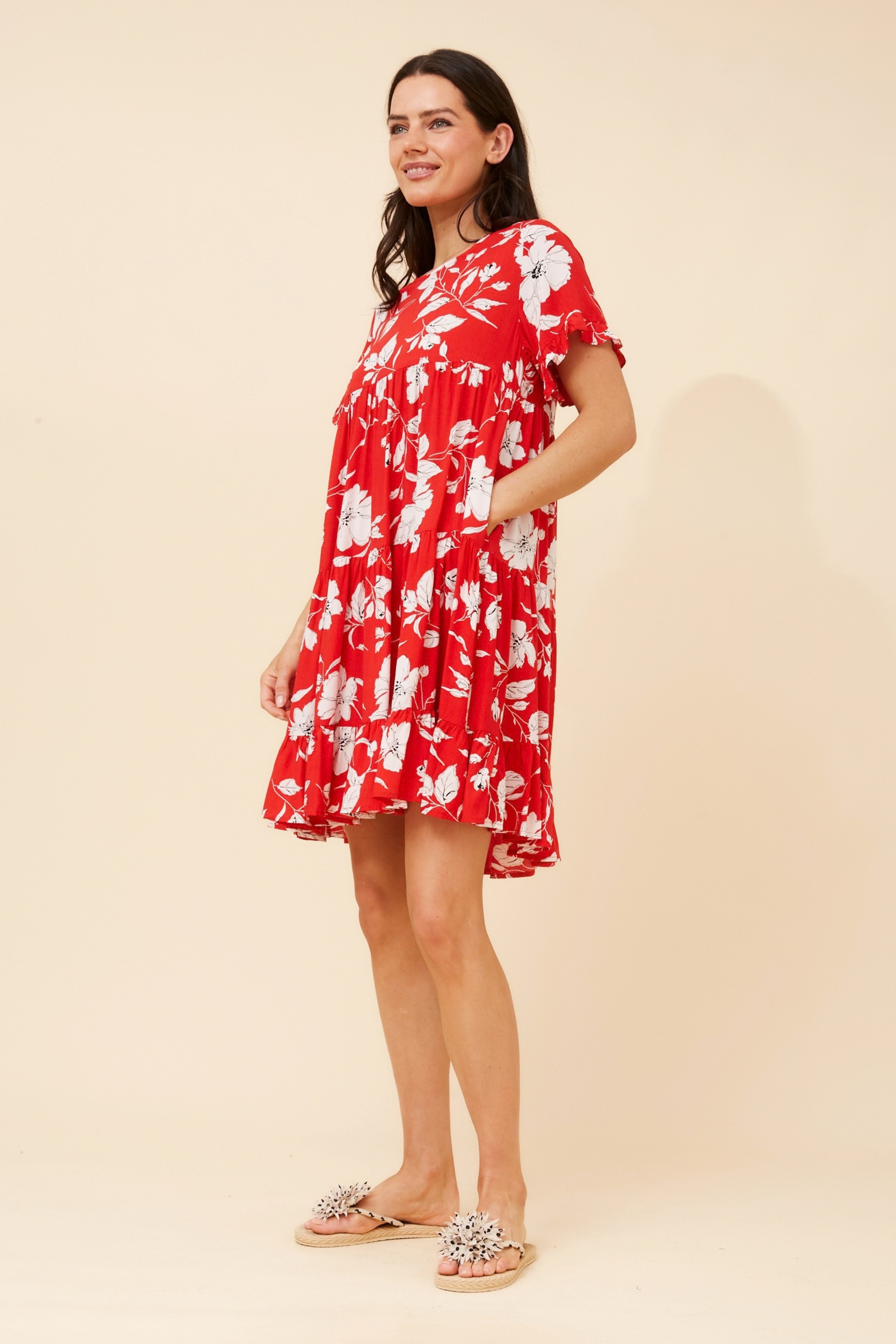 KELLY FLORAL BABY DOLL DRESS