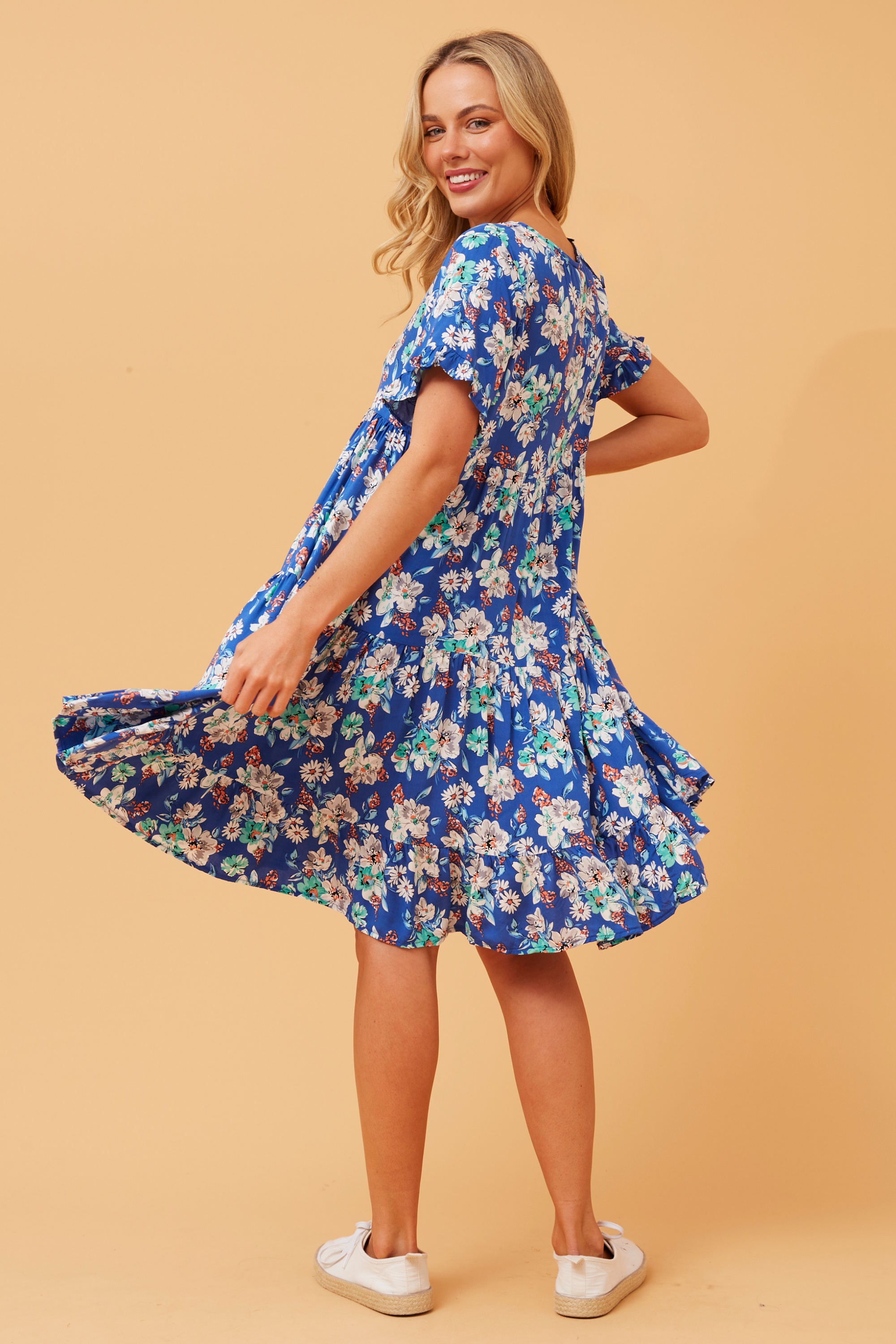 KELLY FLORAL BABYDOLL DRESS