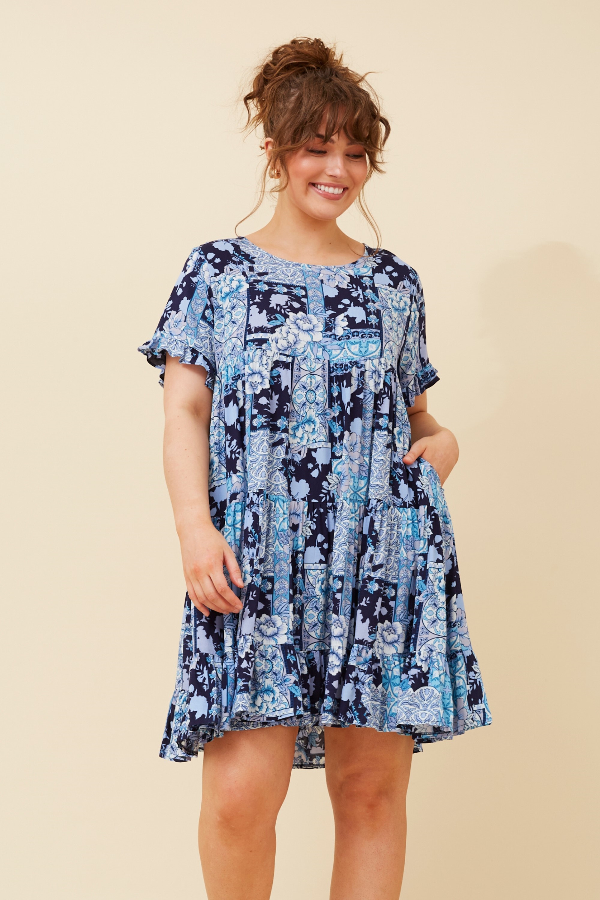 KELLY FLORAL BABYDOLL DRESS