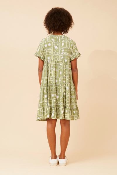 KELLY PATCHWORK TIERED DRESS