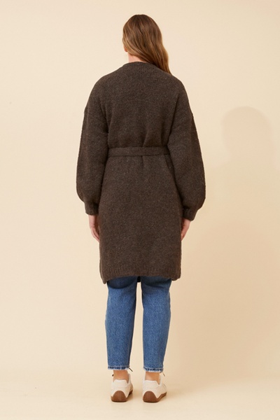KENDY WOOL BLEND KNIT CARDIGAN