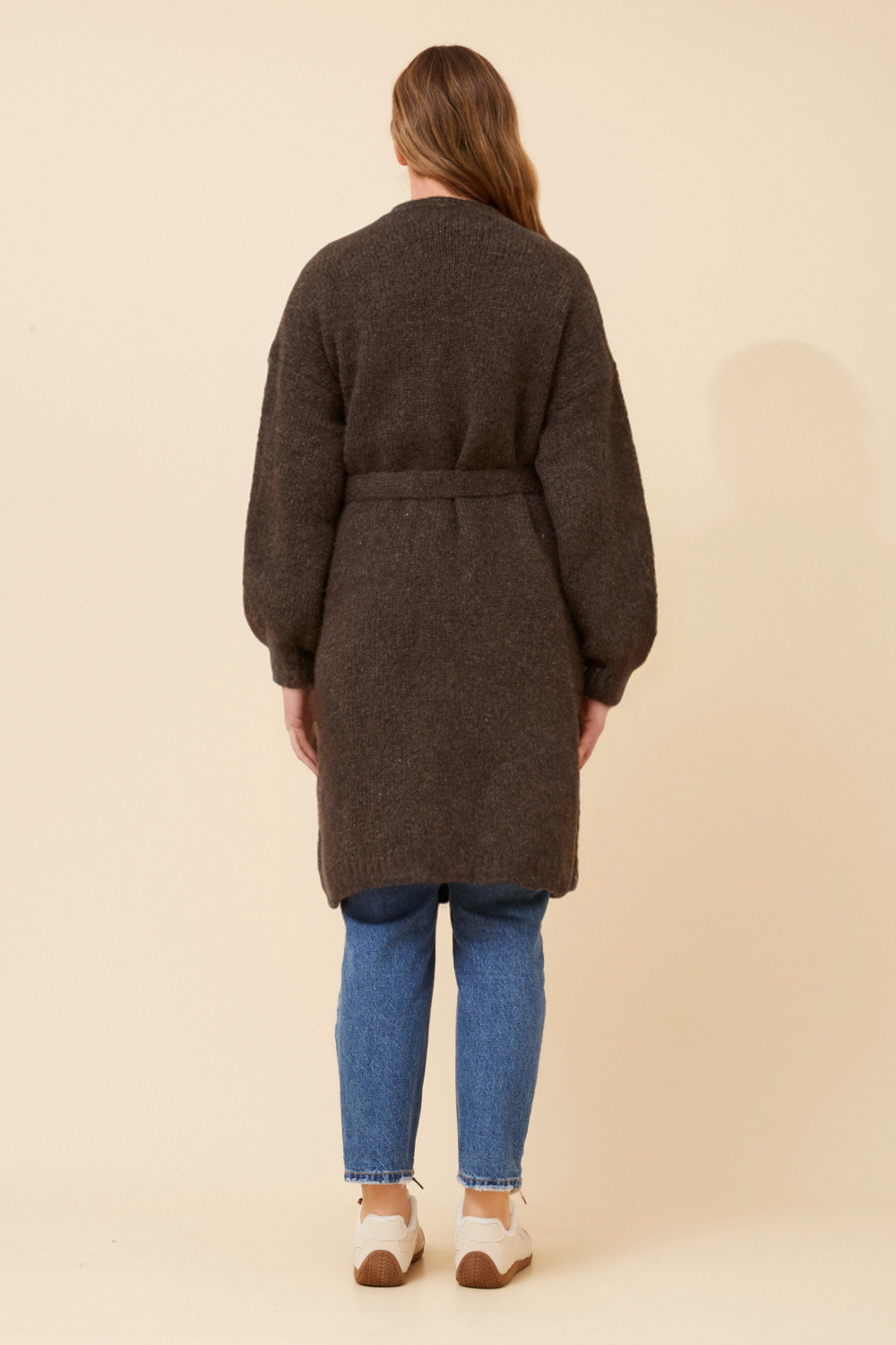 KENDY WOOL BLEND KNIT CARDIGAN