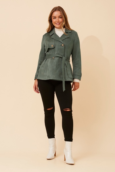 KENLY FAUX SUEDE JACKET