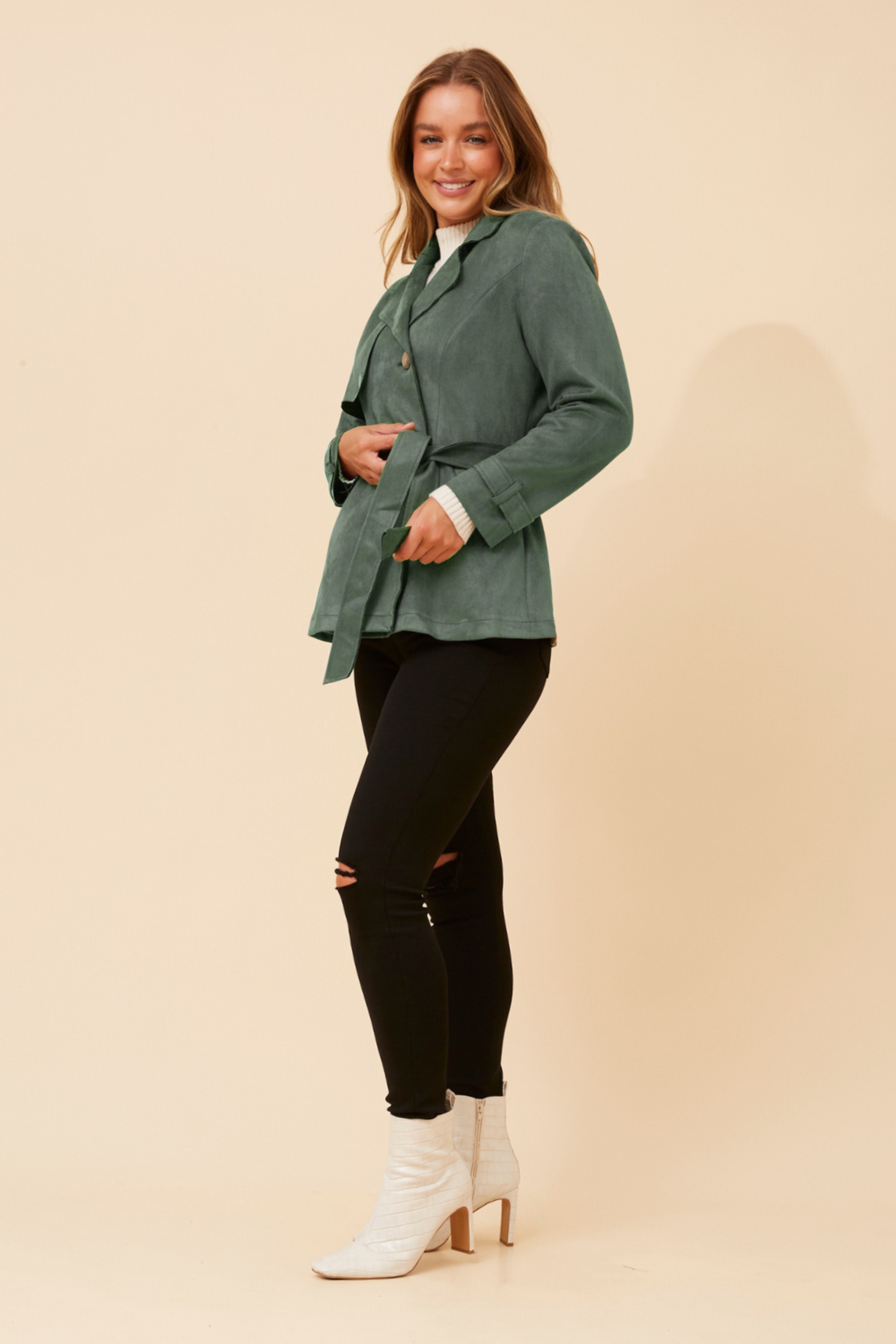 KENLY FAUX SUEDE JACKET