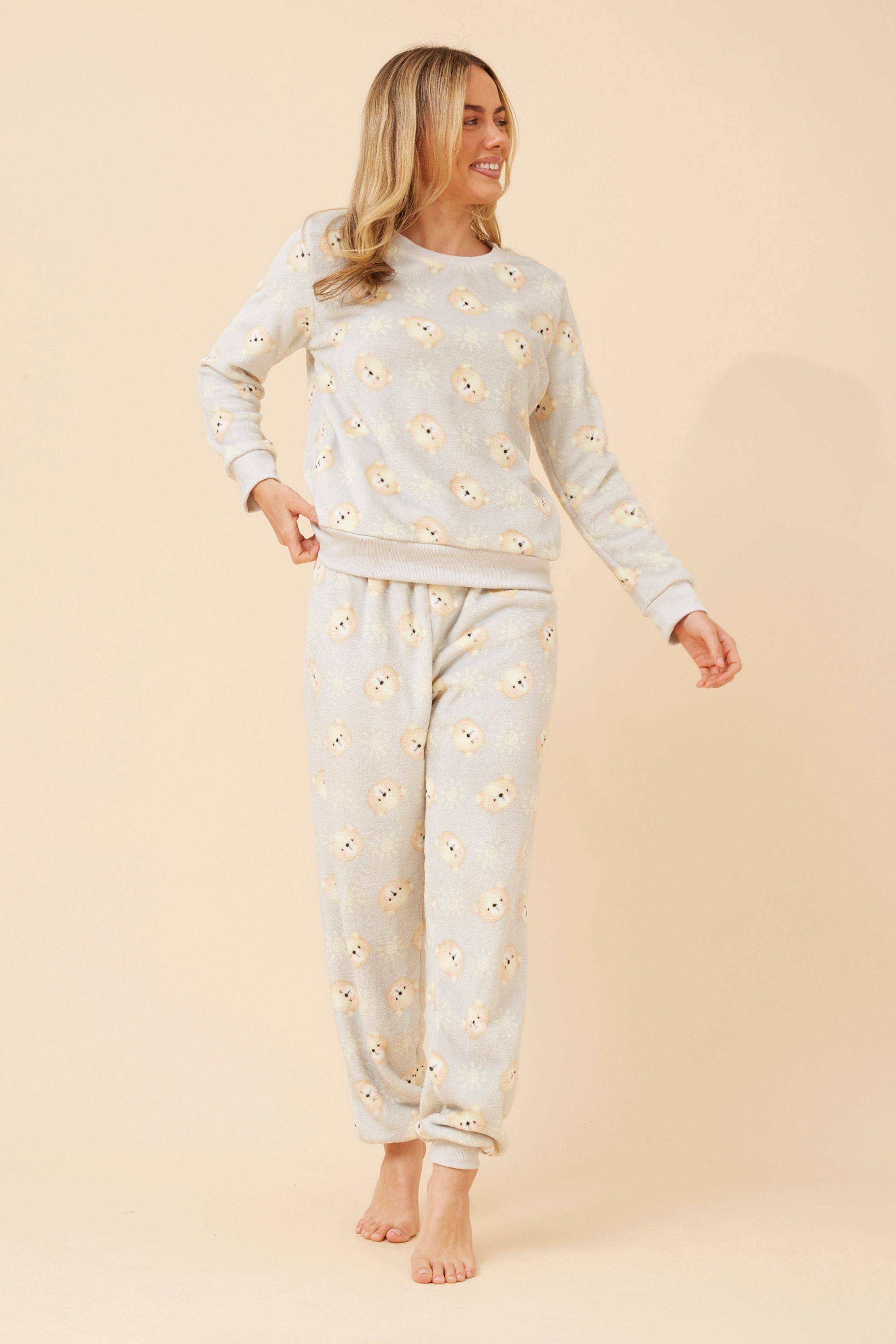 KENNY BEAR PRINT PYJAMA SET