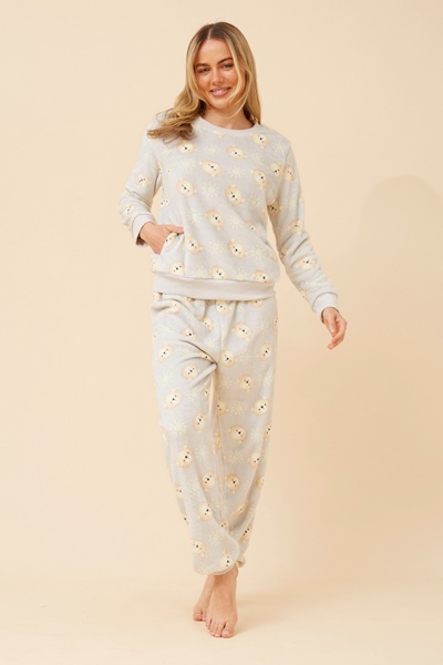 KENNY BEAR PRINT PYJAMA SET
