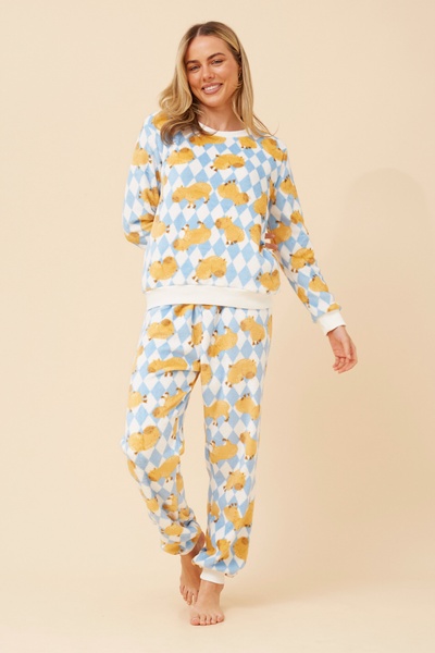 KENNY CAPYBARA PRINT PYJAMA SET