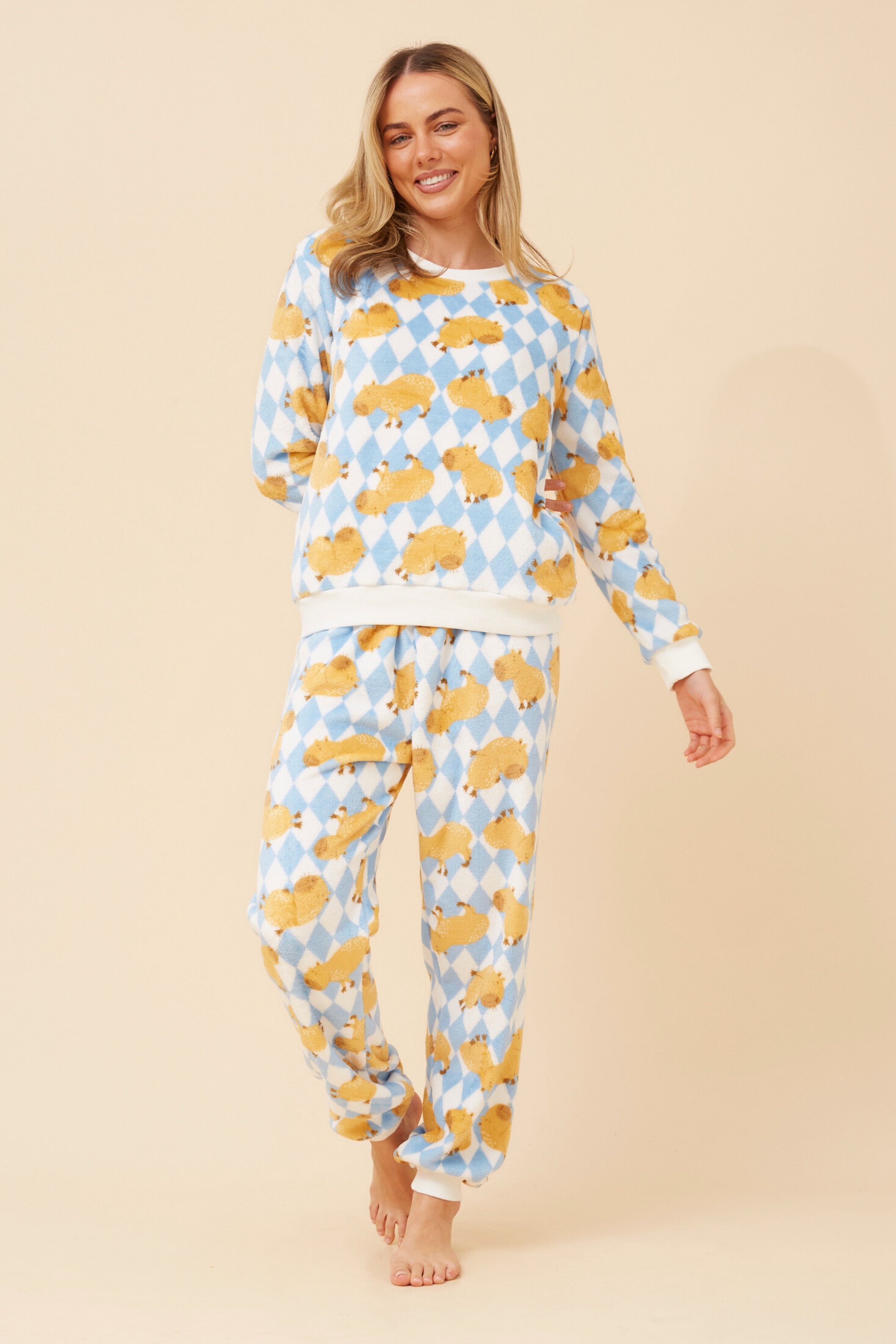 KENNY CAPYBARA PRINT PYJAMA SET