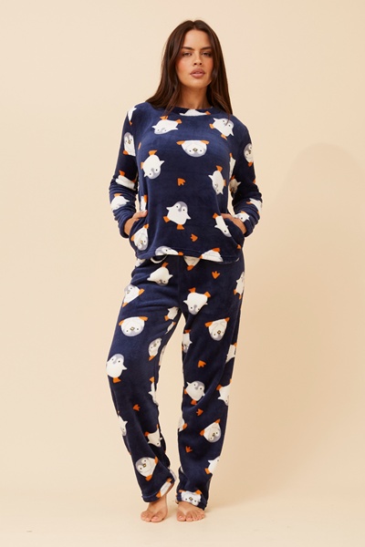 KENNY PENGUIN PRINT PYJAMA SET
