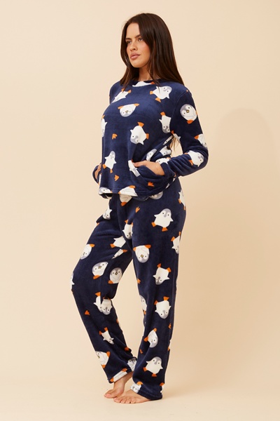 KENNY PENGUIN PRINT PYJAMA SET