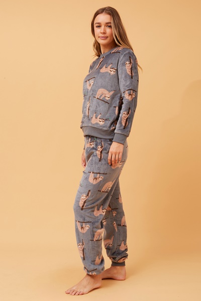 KENNY SLOTH PRINT PYJAMA SET