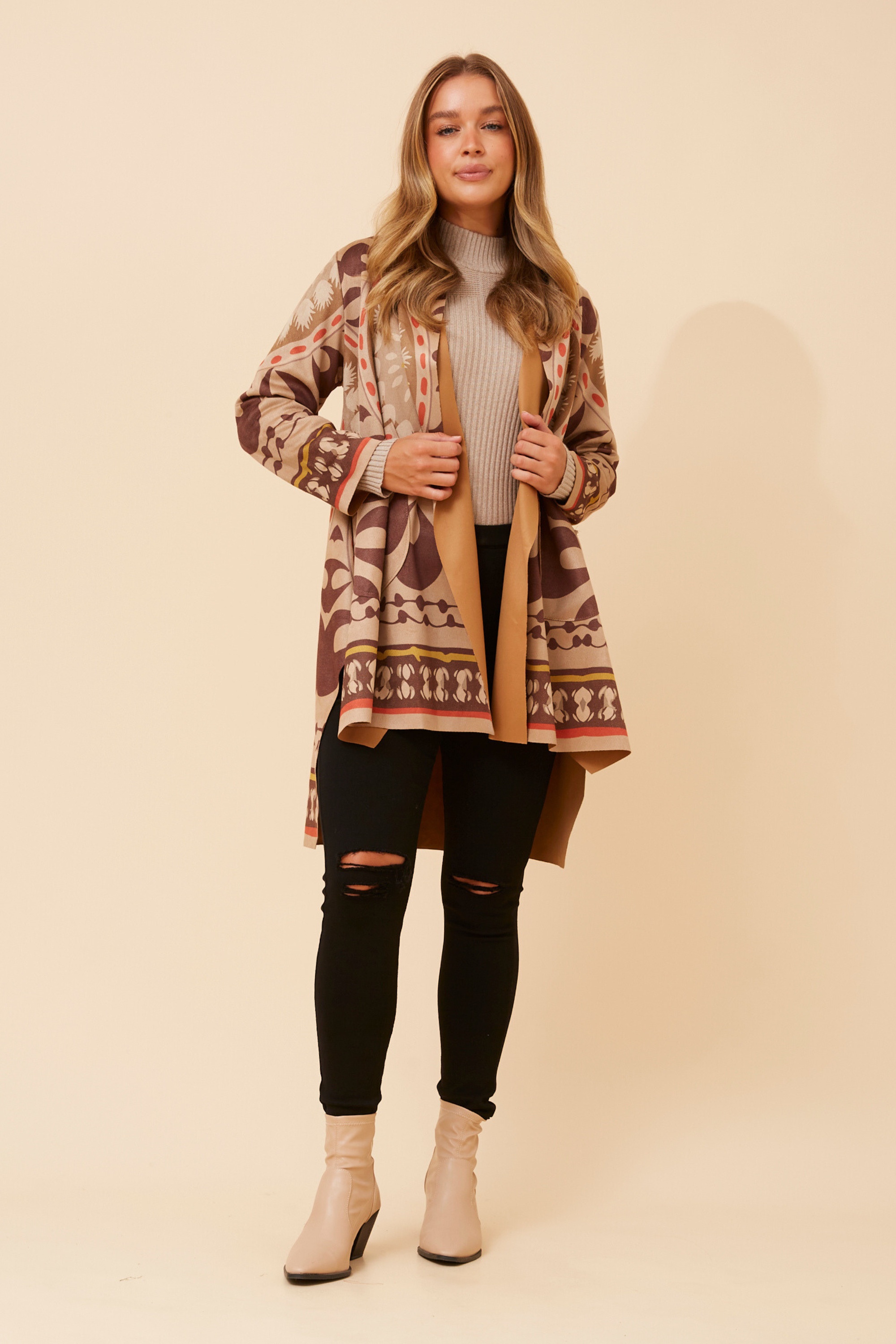 KERENA FAUX SUEDE COAT