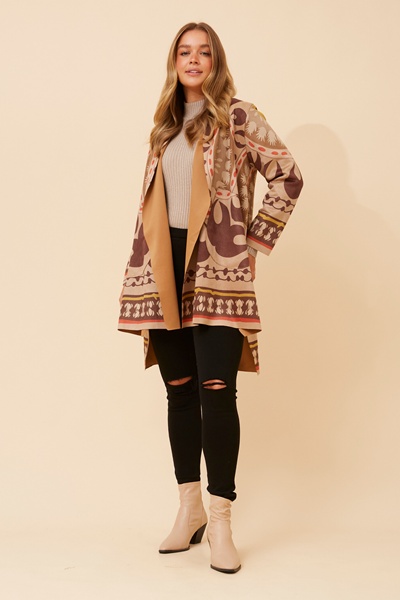 KERENA FAUX SUEDE COAT