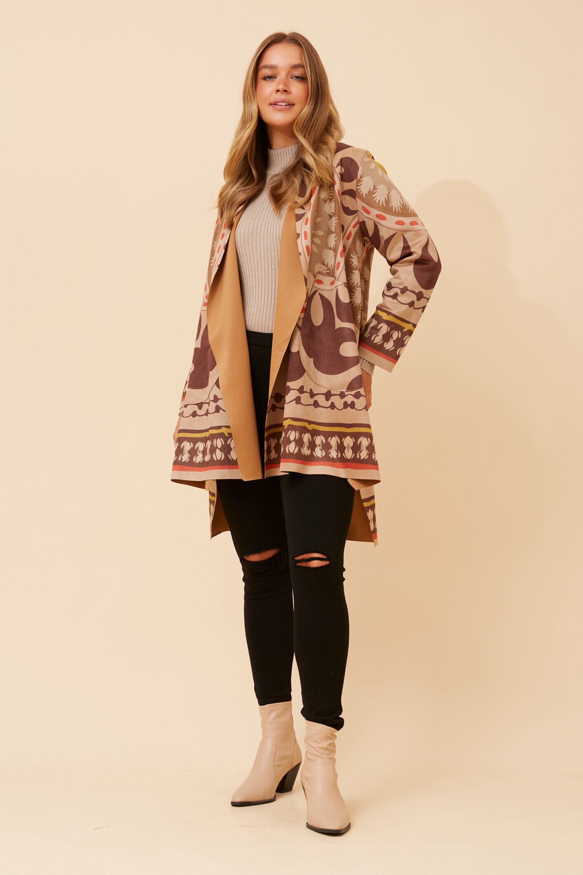 KERENA FAUX SUEDE COAT