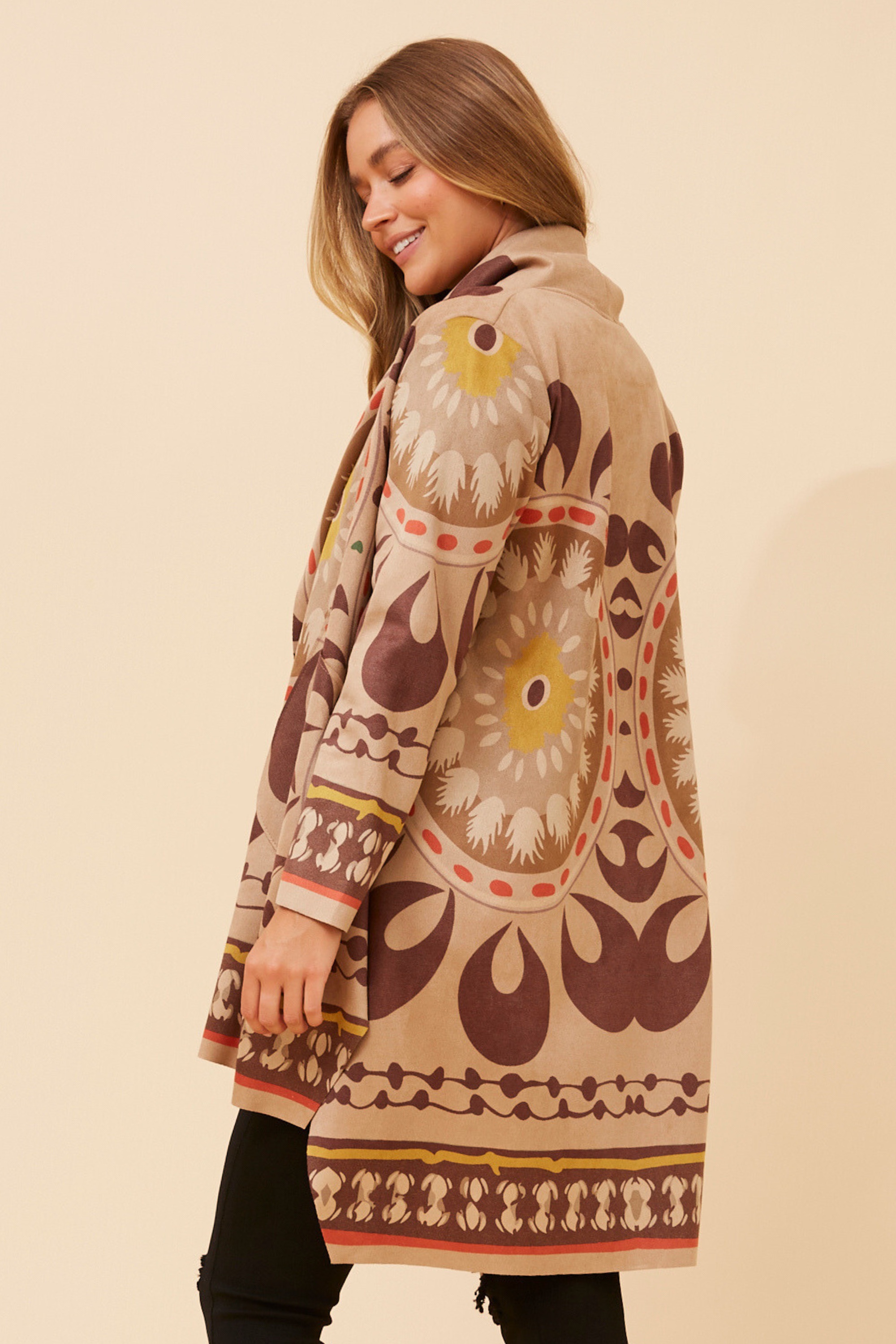 KERENA FAUX SUEDE COAT