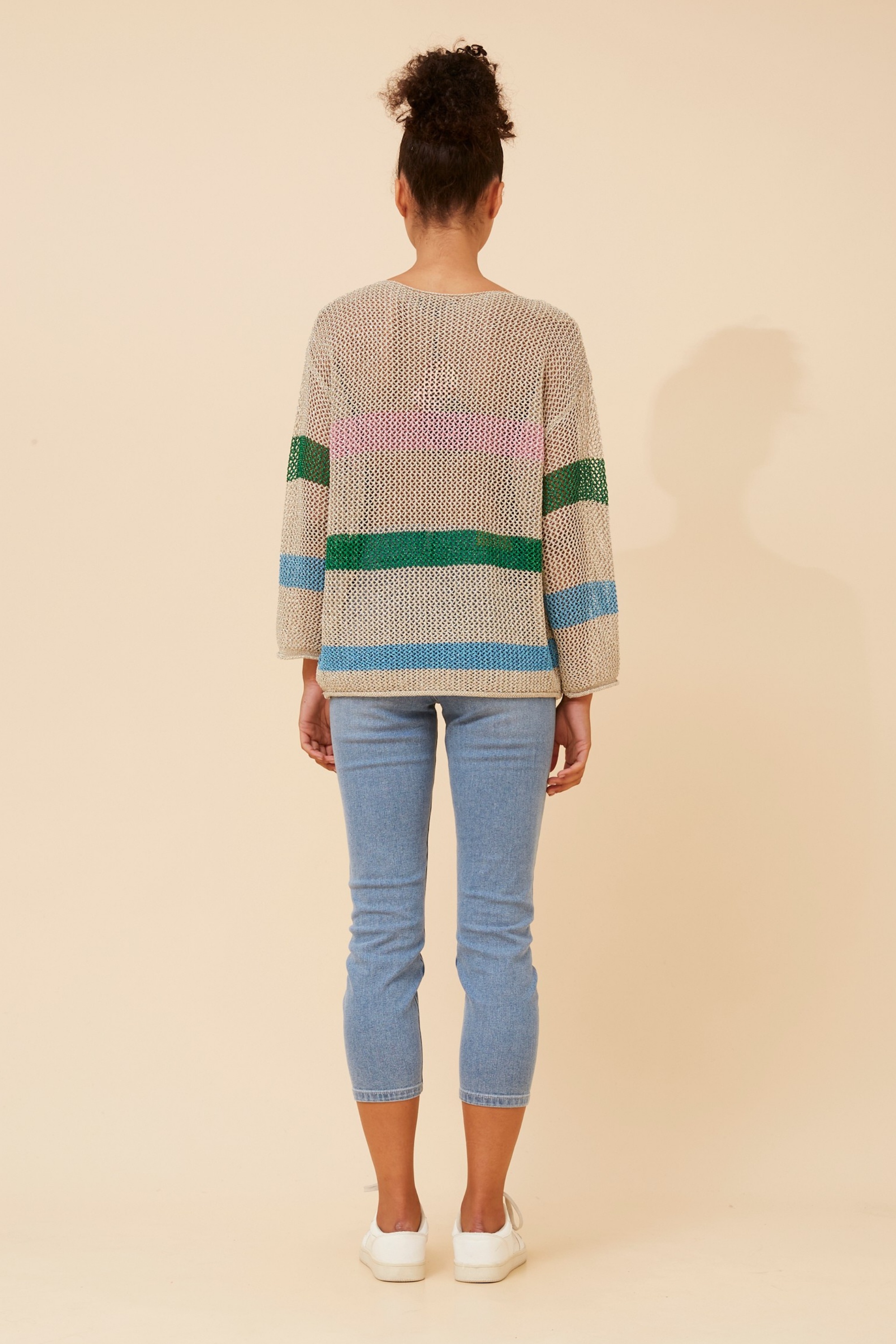 KETTI CROCHET KNIT PULLOVER