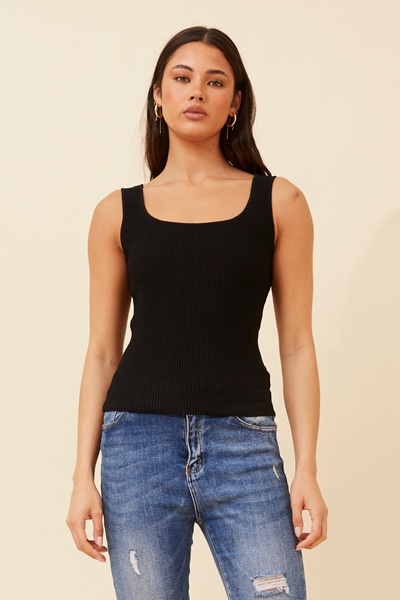 KIENNA SLEEVELESS KNIT TOP