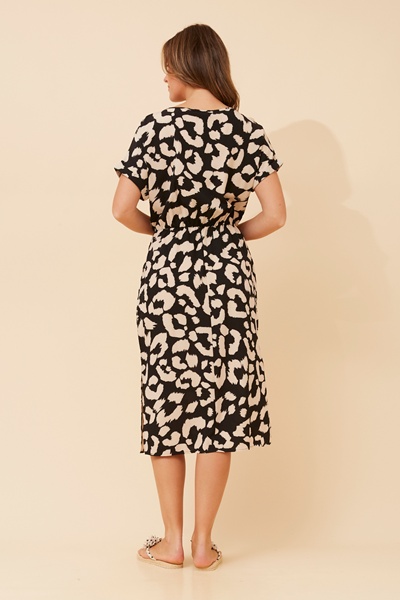 KIMBER ANIMAL PRINT MIDI DRESS