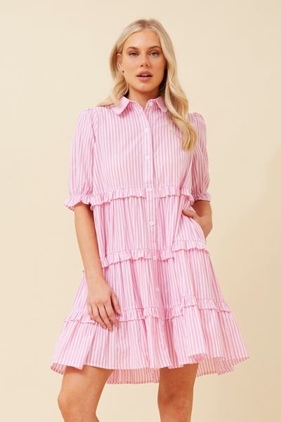 KIMBERLY STRIPE PRINT DRESS