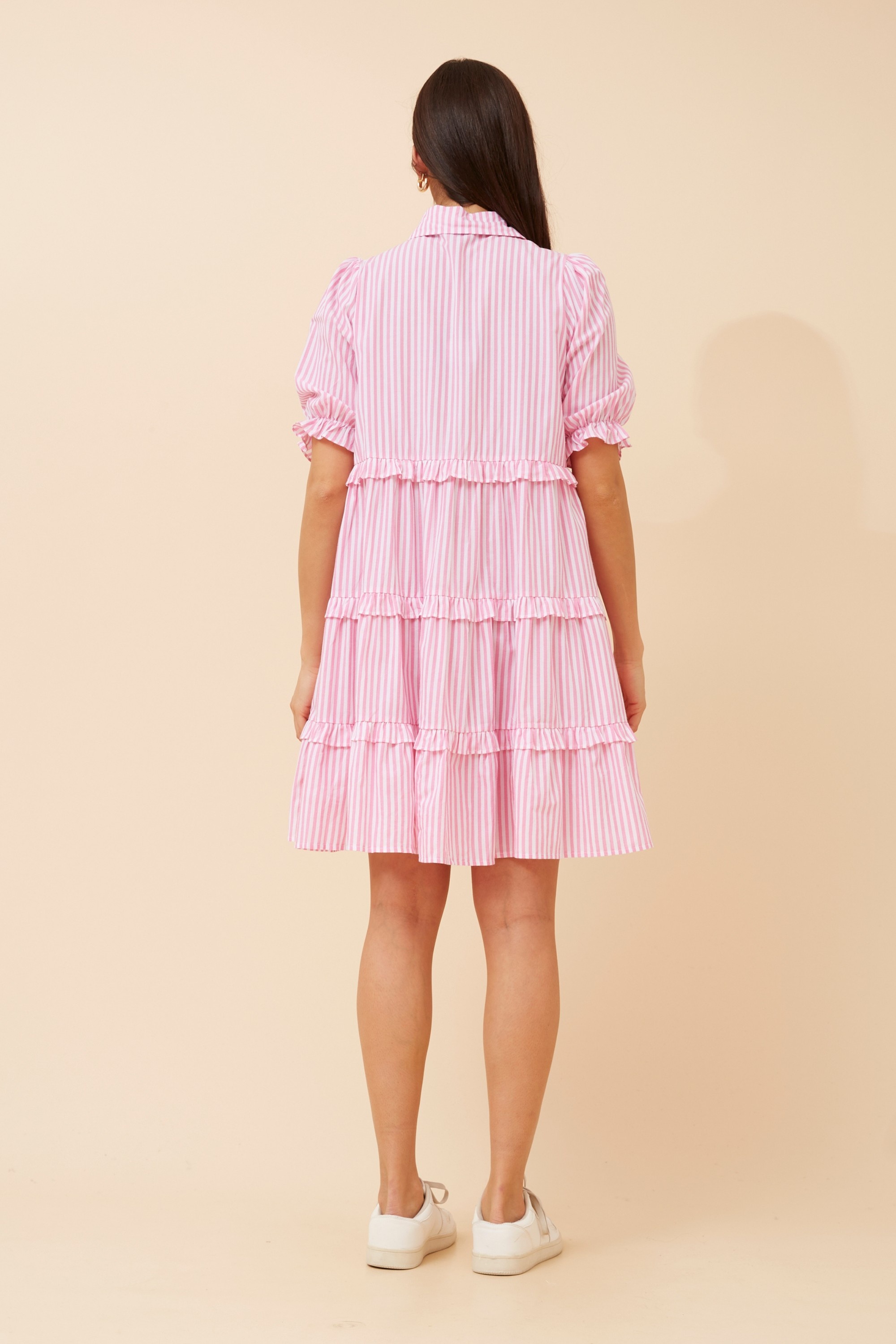 KIMBERLY STRIPE PRINT DRESS