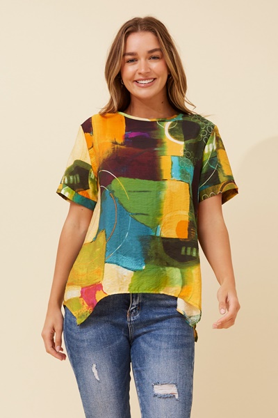KITU ABSTRACT PRINT TOP