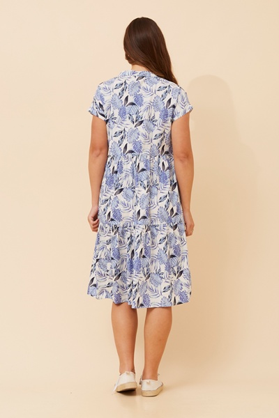 KIYANA LEAF PRINT DRESS