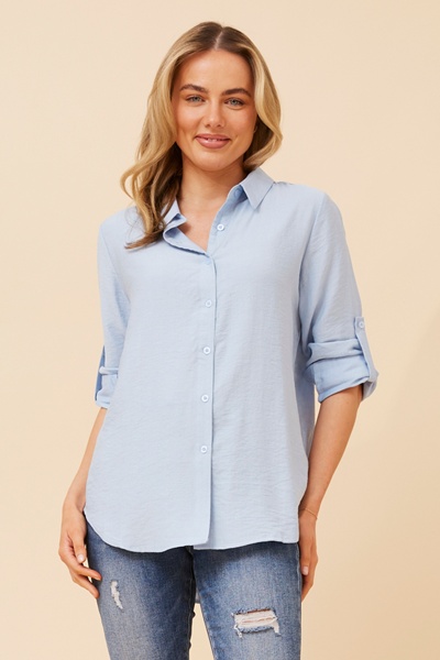 KLAUS CURVED HEM SHIRT