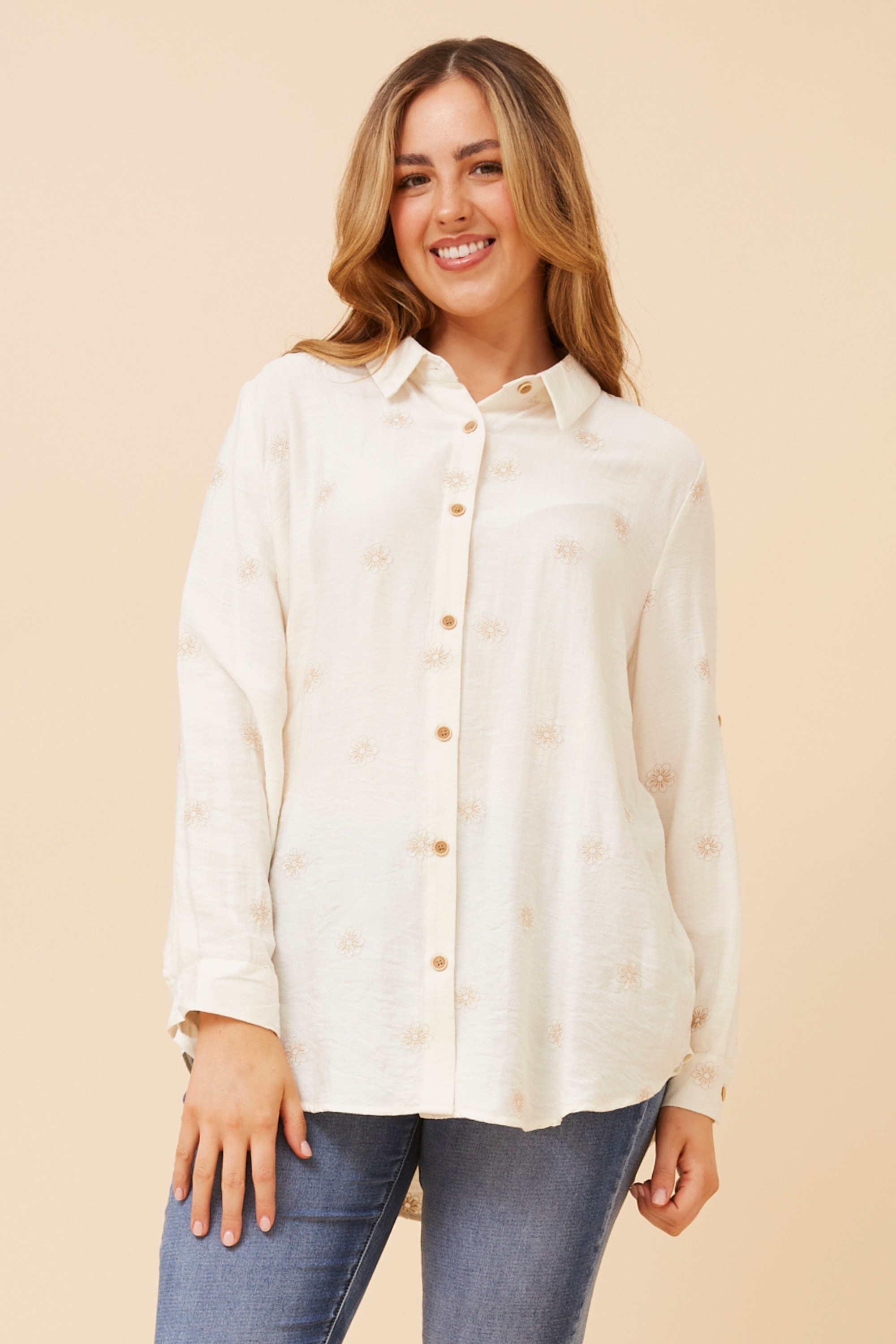 KLAUS FLORAL EMBROIDERED SHIRT