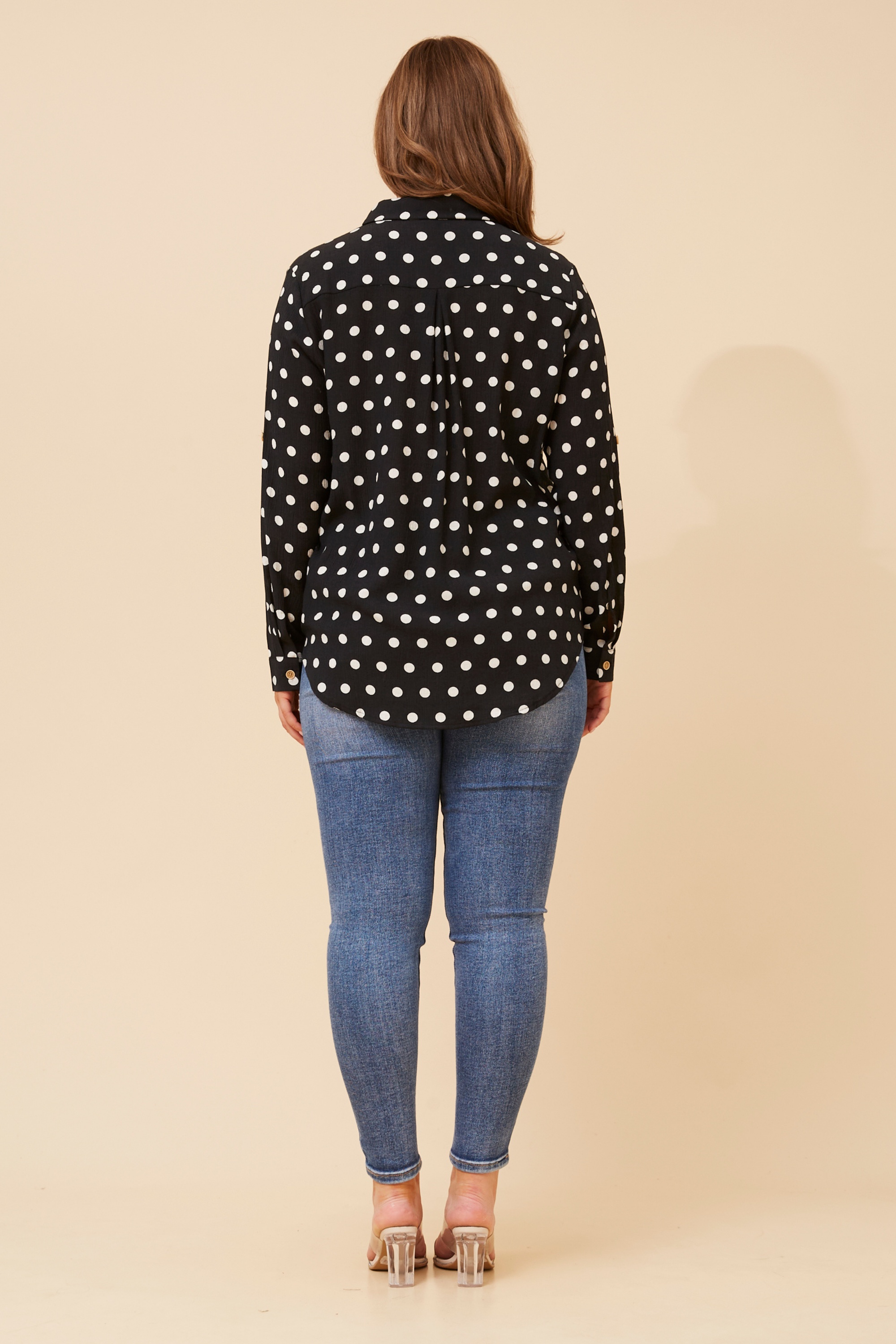 KLAUS POLKA DOT PRINT SHIRT