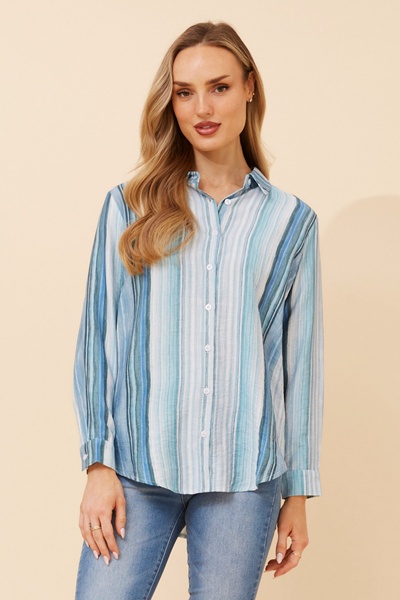 KLAUS STRIPE PRINT SHIRT