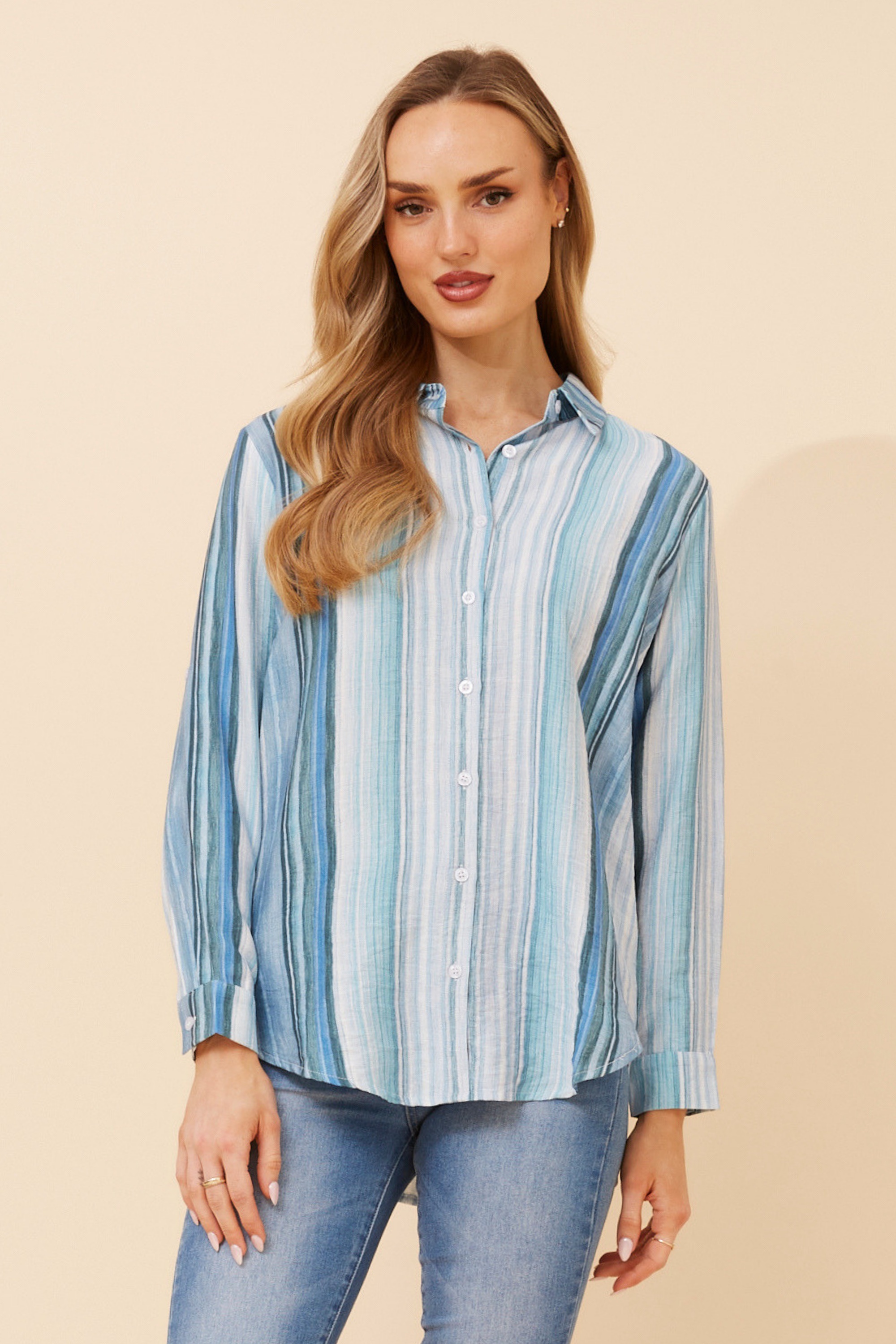 KLAUS STRIPE PRINT SHIRT