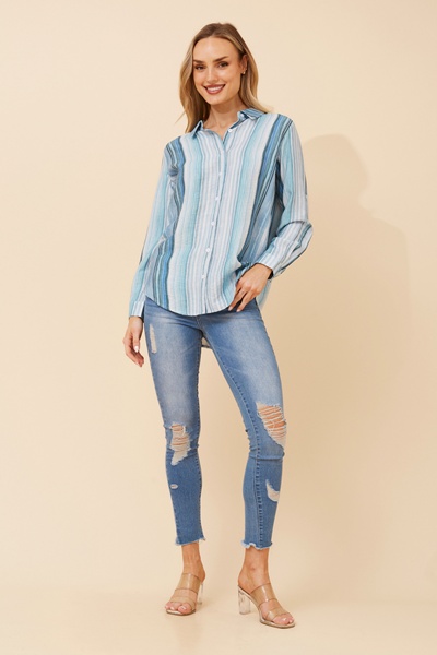 KLAUS STRIPE PRINT SHIRT