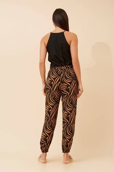 KNOXLEE ANIMAL PRINT JOGGER PANTS
