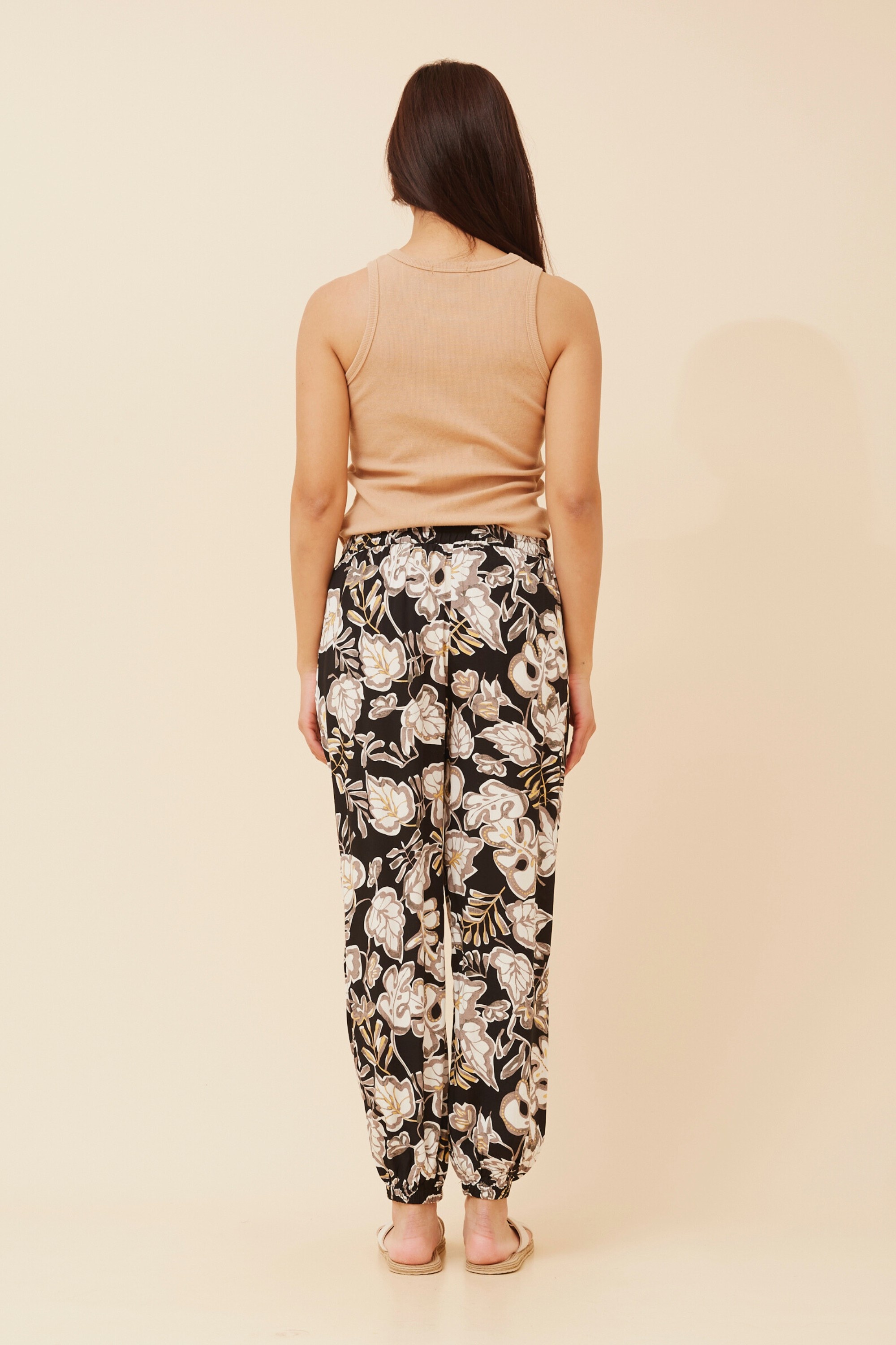 KNOXLEE ANIMAL PRINT JOGGER PANTS