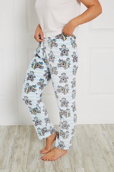 KOALA PRINT PLUSH PYJAMA PANTS | FEMME 