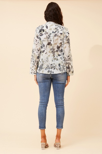 KRISTEL LEAF PRINT TOP
