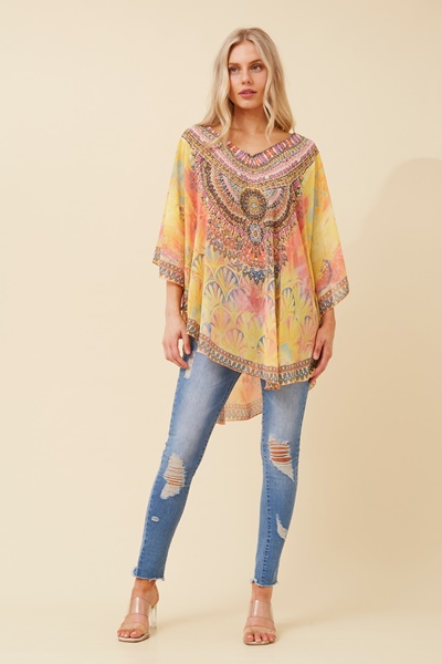 KYLAH ARABESQUE TOP