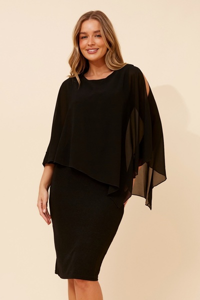 KYLIE DOUBLE LAYER SHIFT DRESS