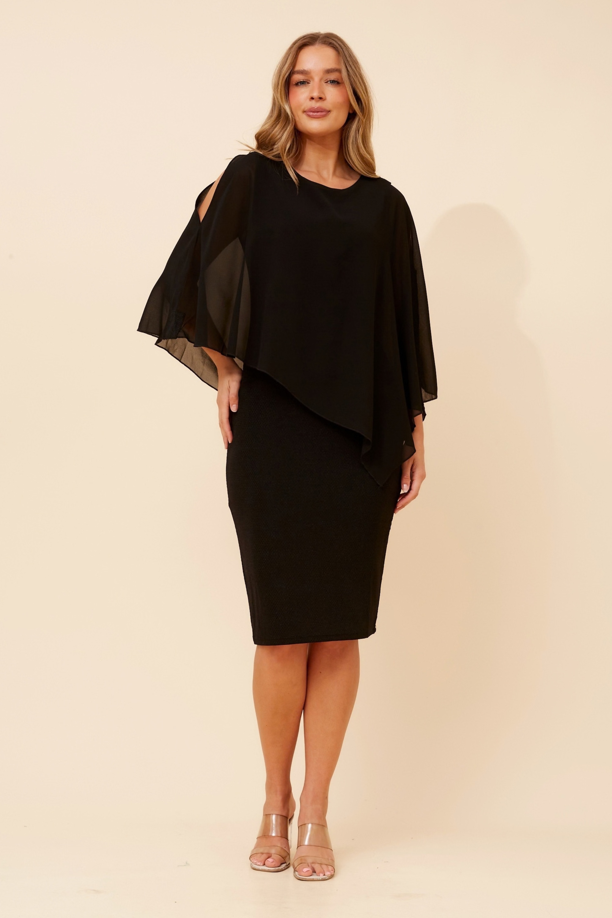 KYLIE DOUBLE LAYER SHIFT DRESS