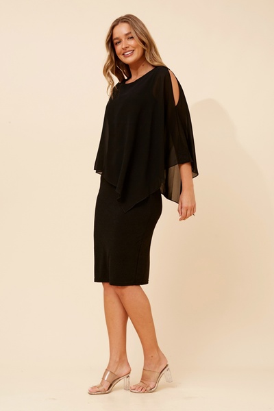 KYLIE DOUBLE LAYER SHIFT DRESS