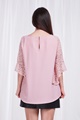 Lace flute sleeve blouse