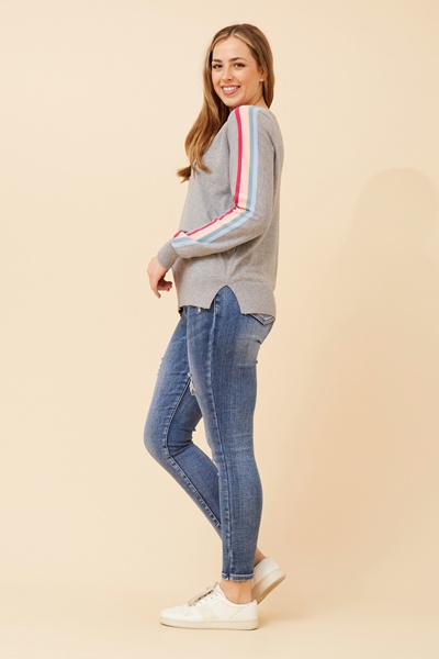 LACEN SOLID KNIT PULLOVER