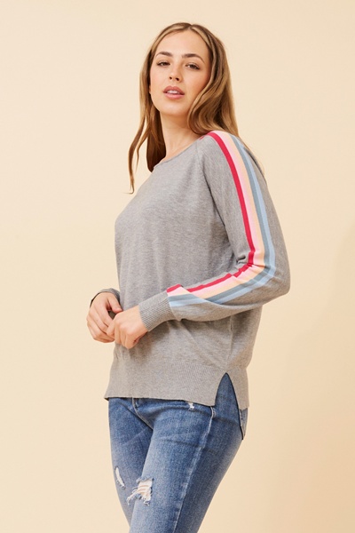 LACEN SOLID KNIT PULLOVER