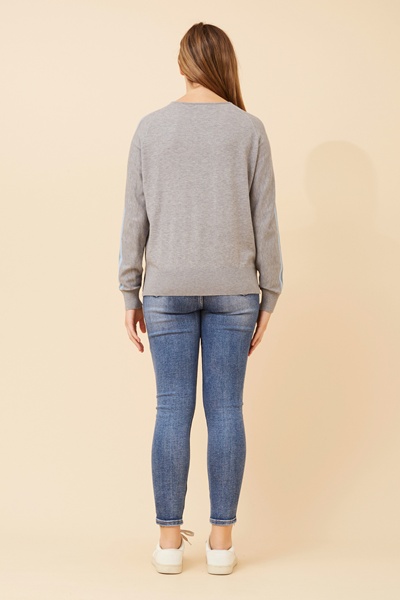 LACEN SOLID KNIT PULLOVER